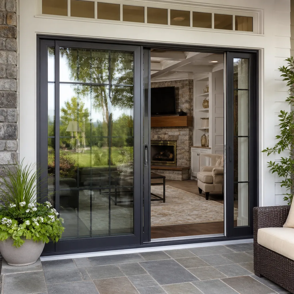 Sliding glass doors
